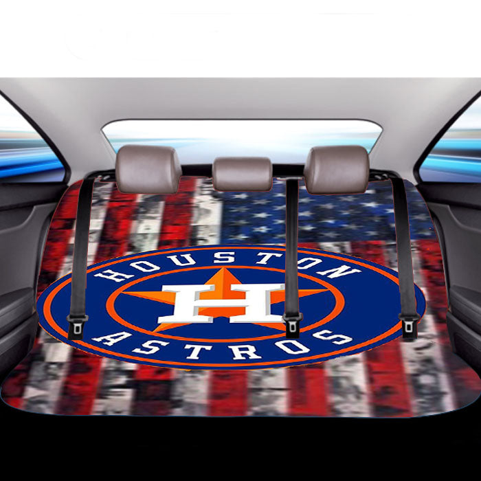 Houston Astros Logo 4 Car Back Rear Seat Covers
