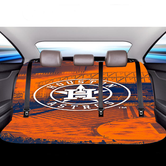 Houston Astros Mlb 3 Car Back Rear Seat Covers
