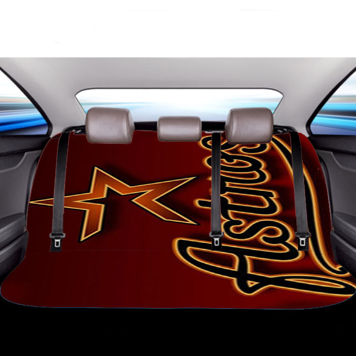 Houston Astros Red Car Back Rear Seat Covers