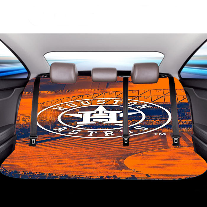 Houston Astros Wallpaper Car Back Rear Seat Covers