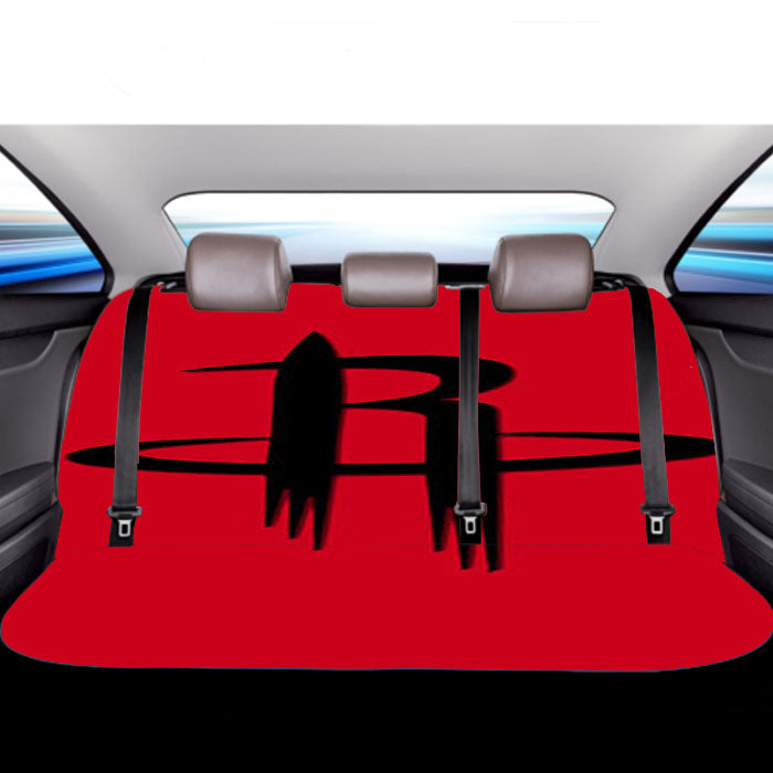 Houston Rockets Logo Red Car Back Rear Seat Covers