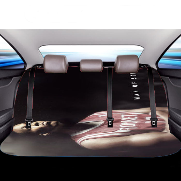 Houston Rockets Man Of Steel Car Back Rear Seat Covers