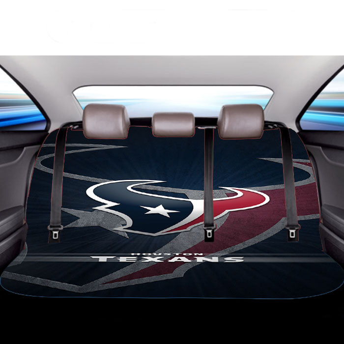 Houston Texans Logo Wallpaper Car Back Rear Seat Covers