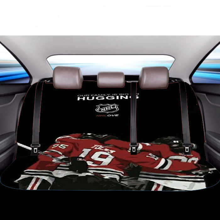 Hugging Nhl Hockey Car Back Rear Seat Covers