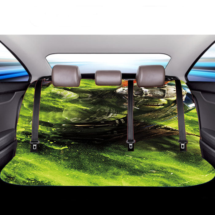Hulk Green Car Back Rear Seat Covers