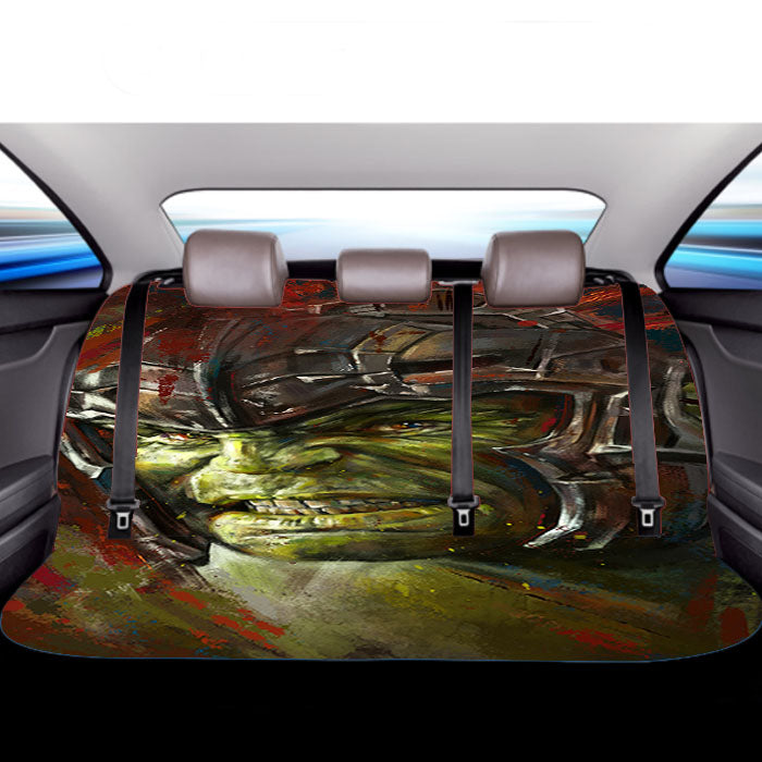 Hulk Illustration Car Back Rear Seat Covers