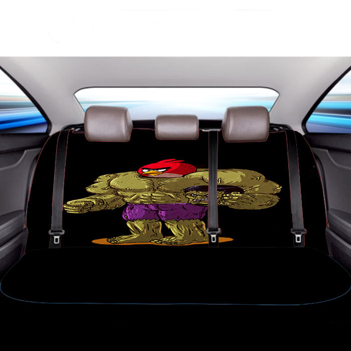 Hulk X Angry Red Bird Car Back Rear Seat Covers