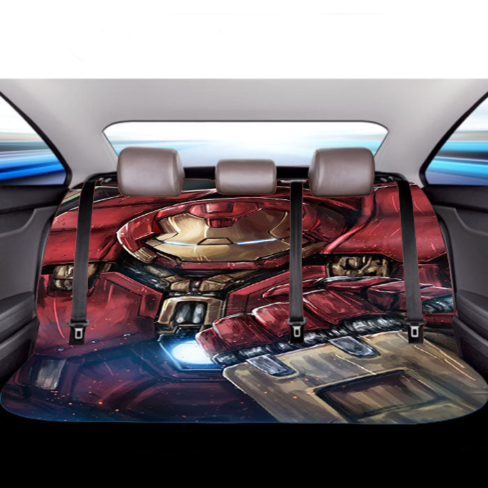 Hulkbuster Iron Man Car Back Rear Seat Covers