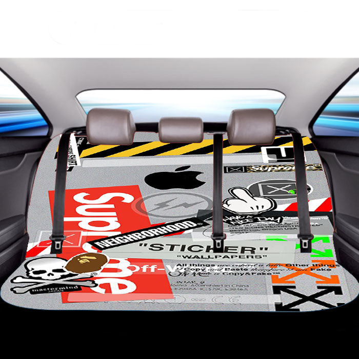 Hypebeast Sticker Car Back Rear Seat Covers