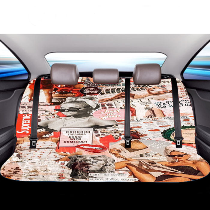 Hypebeast Sticker Col Car Back Rear Seat Covers
