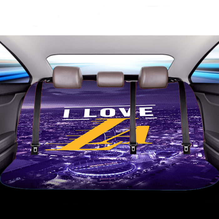 I Love La Lakers Car Back Rear Seat Covers