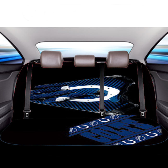 Indianapolis Colts Asphalt Car Back Rear Seat Covers