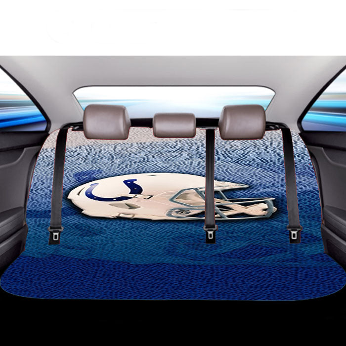 Indianapolis Colts Helmet Car Back Rear Seat Covers