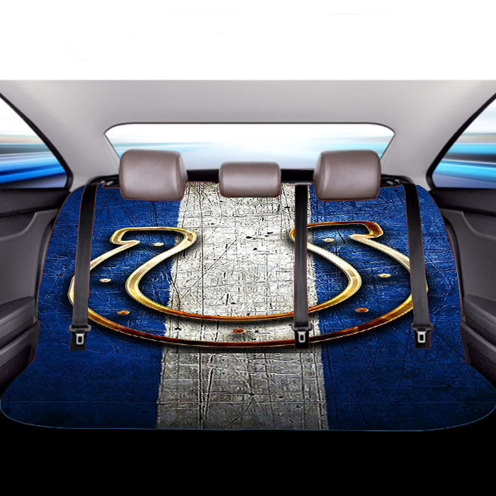 Indianapolis Colts Logo Stripes Car Back Rear Seat Covers