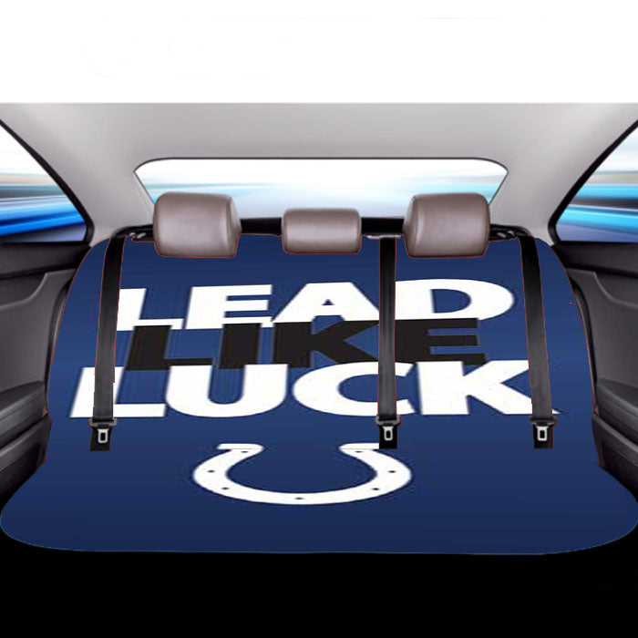 Indy Colts Luck Car Back Rear Seat Covers