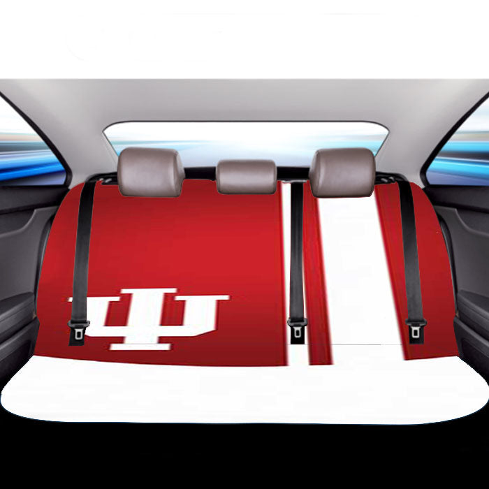 Indy Hoosiers Red Circle Car Back Rear Seat Covers