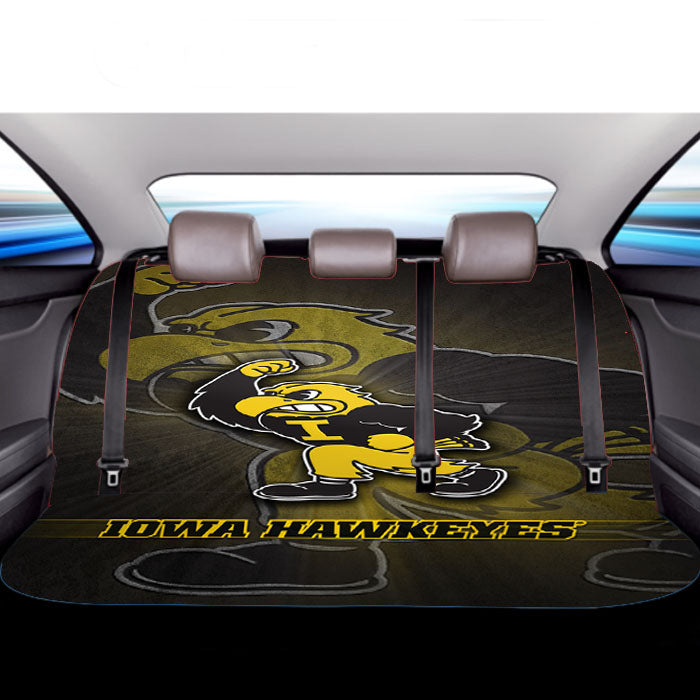 Iowa Hawkeyes Foot Ball Car Back Rear Seat Covers