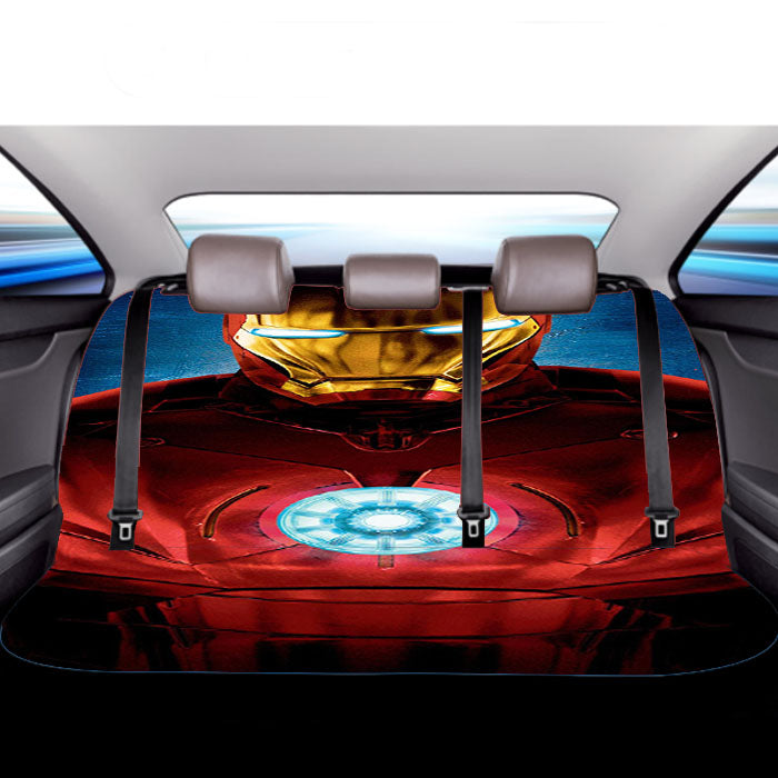 Iron Man Custom Car Back Rear Seat Covers