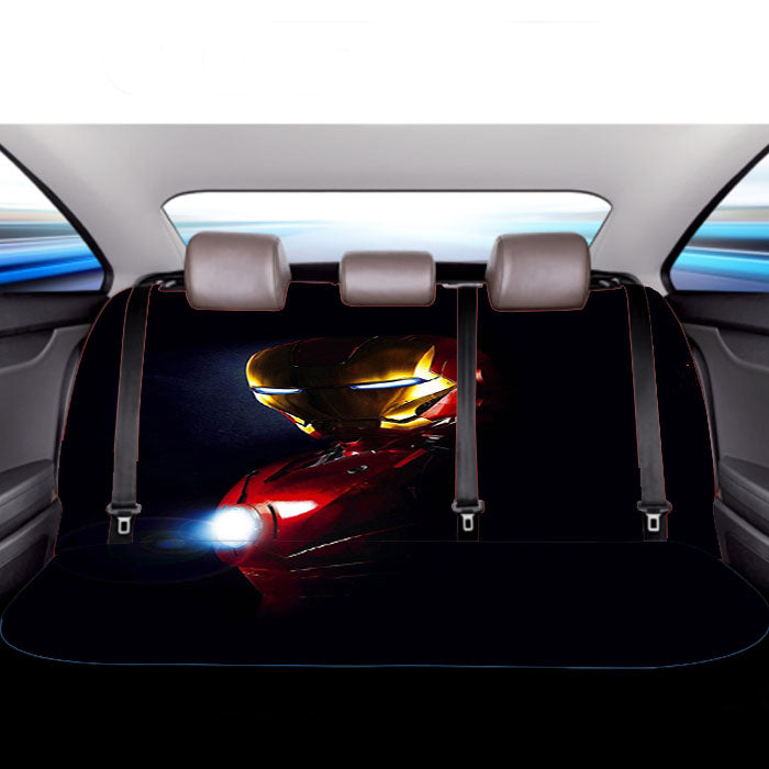 Iron Man Hd Wallpaper Car Back Rear Seat Covers
