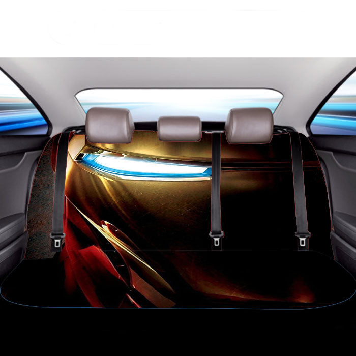 Iron Man Mask Car Back Rear Seat Covers