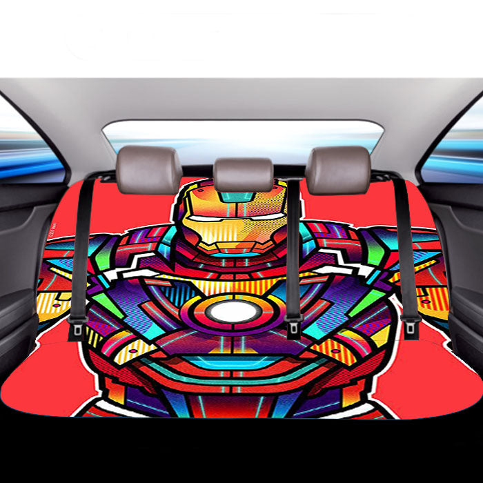 Iron Man Wpap Car Back Rear Seat Covers