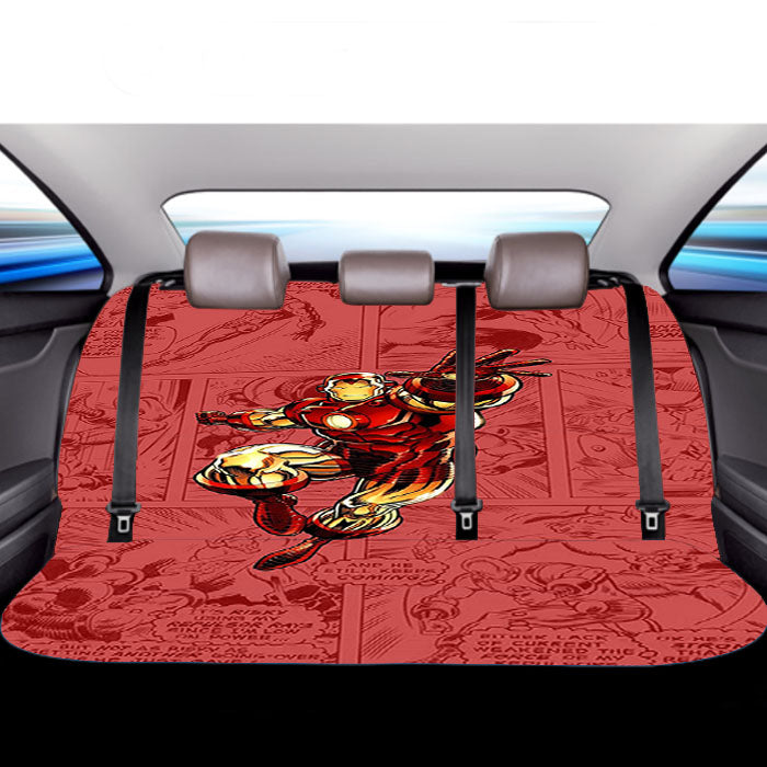 Ironman Comic Car Back Rear Seat Covers