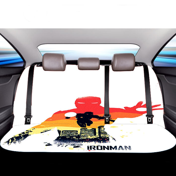 Ironman Silhouette Color Car Back Rear Seat Covers