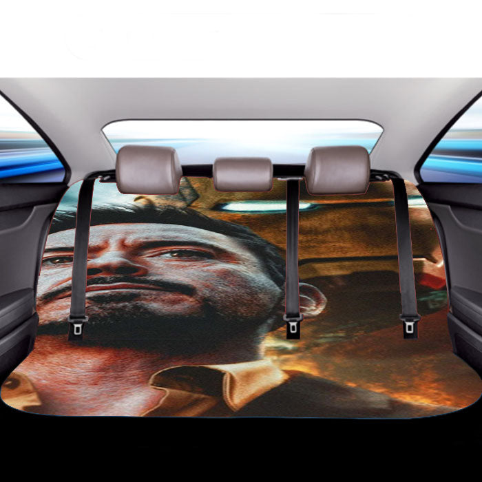 Ironman Tony Stark And His Armour Car Back Rear Seat Covers