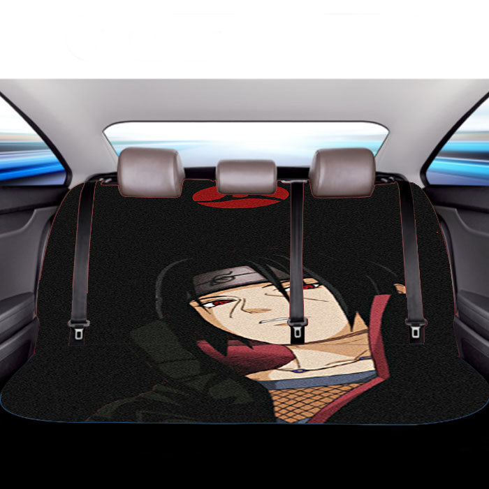 Itachi Uchiha Black Grain Wallpaper Car Back Rear Seat Covers
