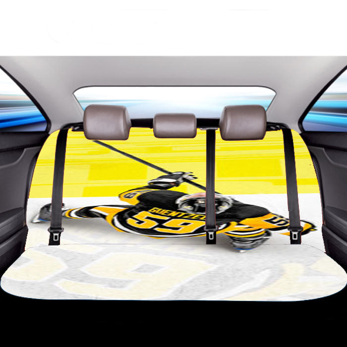 Jake Guentzel Pittsburgh Penguins Car Back Rear Seat Covers