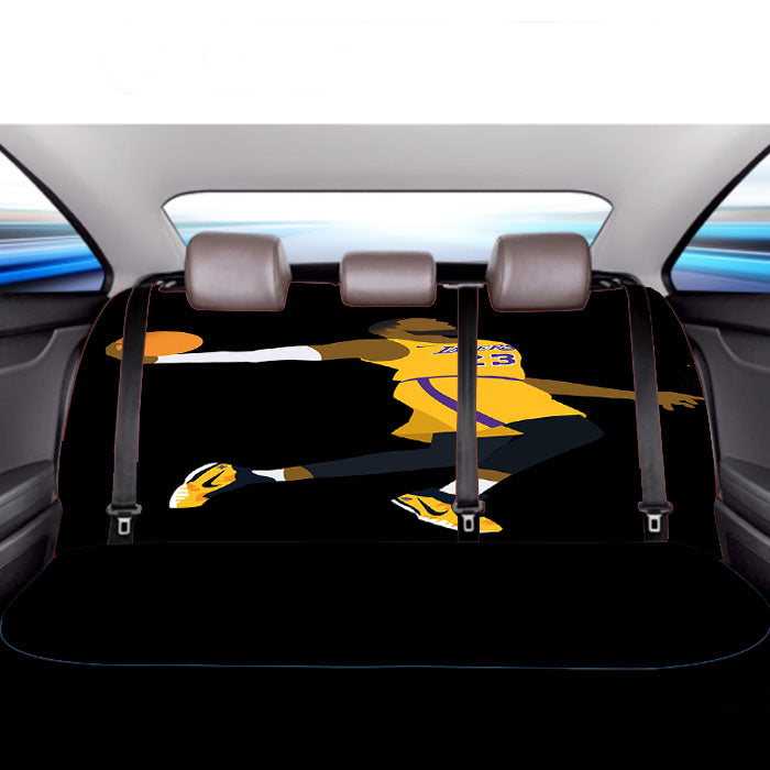 Jame Lebron Jump Slamdunk Nba Lakers Car Back Rear Seat Covers