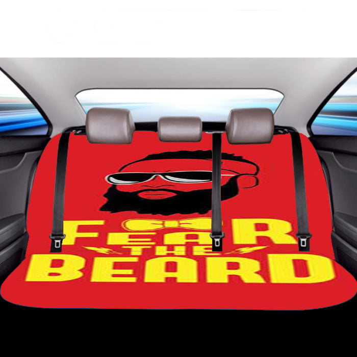 James Harden Fear Red Bow Tie Car Back Rear Seat Covers