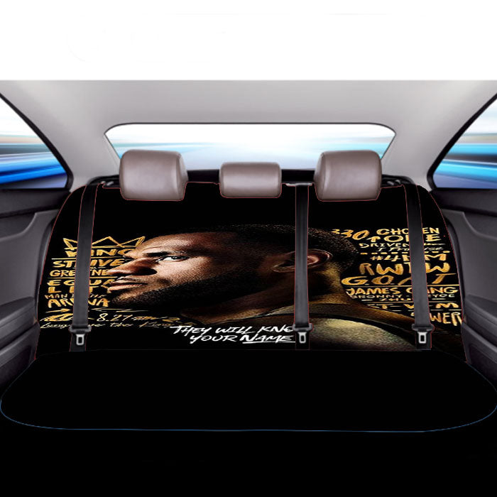 James Lebron Lakers The Kings Car Back Rear Seat Covers