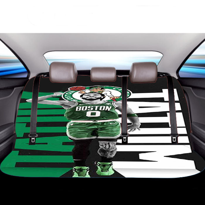 Jayson Tatum Boston Celtics Car Back Rear Seat Covers