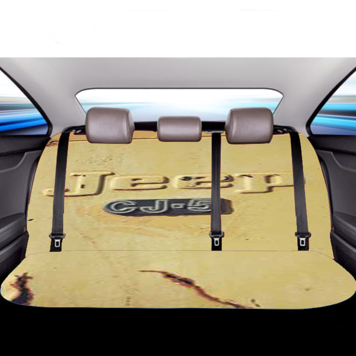 Jeep Cj5 Logo Car Back Rear Seat Covers