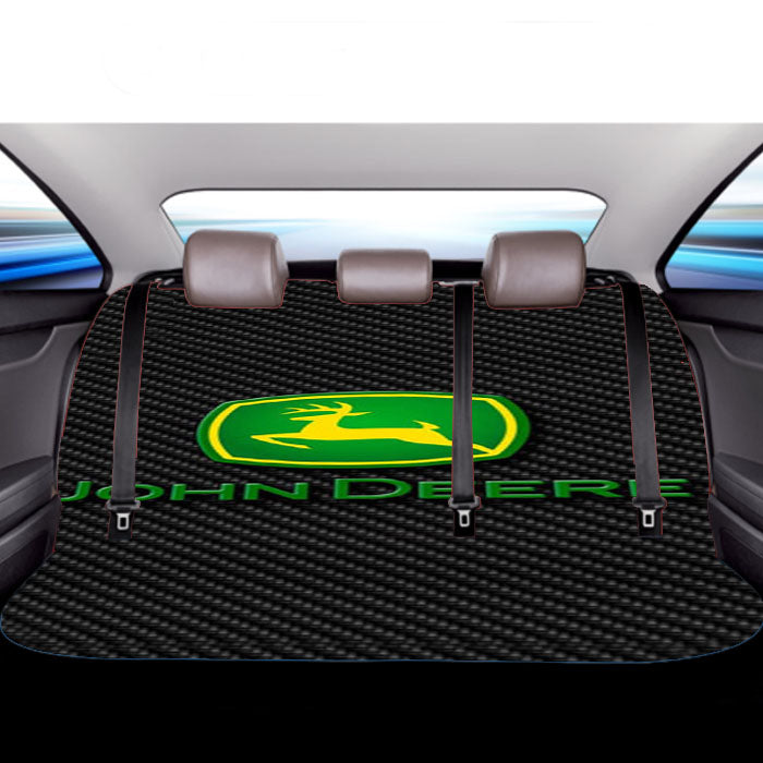 John Deere Logo Car Back Rear Seat Covers