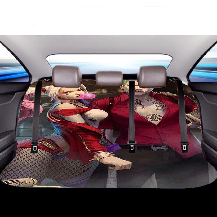 Joker And Harley Quinn Car Back Rear Seat Covers