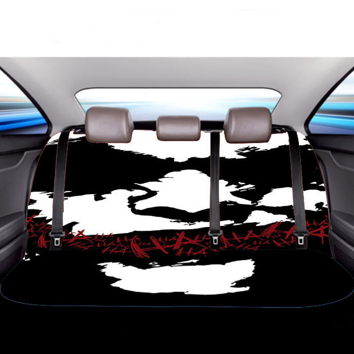 Joker Face Silhouette Car Back Rear Seat Covers