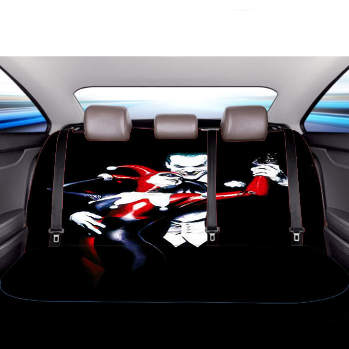 Joker Harley Queen Black Car Back Rear Seat Covers
