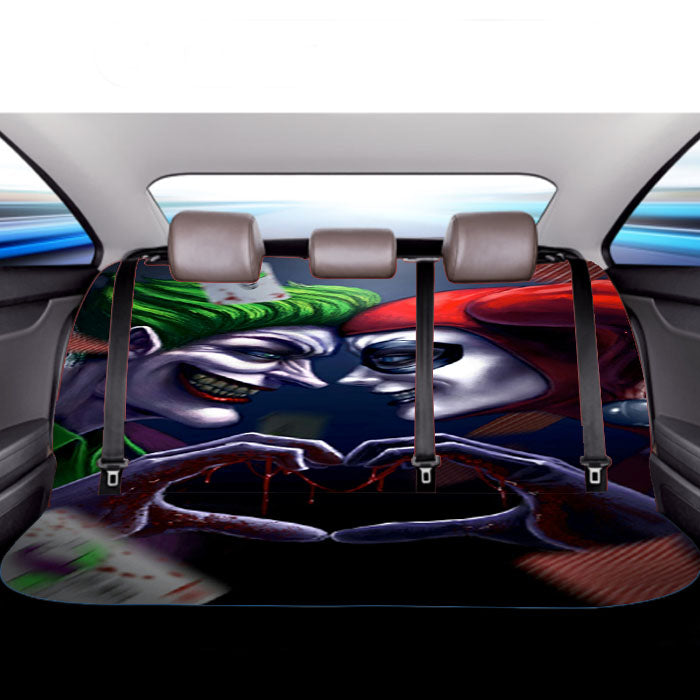 Joker Harley Quinn Smile Car Back Rear Seat Covers
