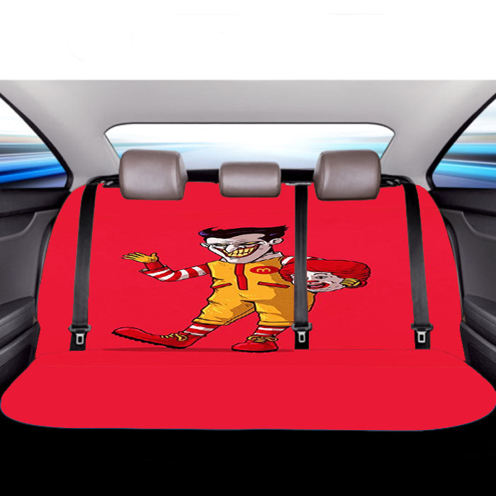 Joker Mcdonald Clown Custom Car Back Rear Seat Covers