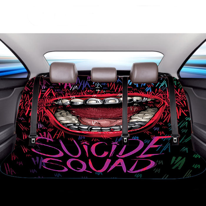 Joker Suicide Squad Poster Car Back Rear Seat Covers