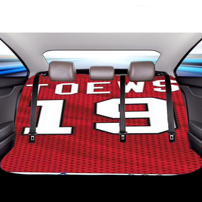 Jonathan Toews Jersey Pattern Car Back Rear Seat Covers