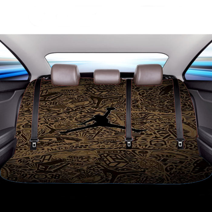 Jordan Pattern Car Back Rear Seat Covers
