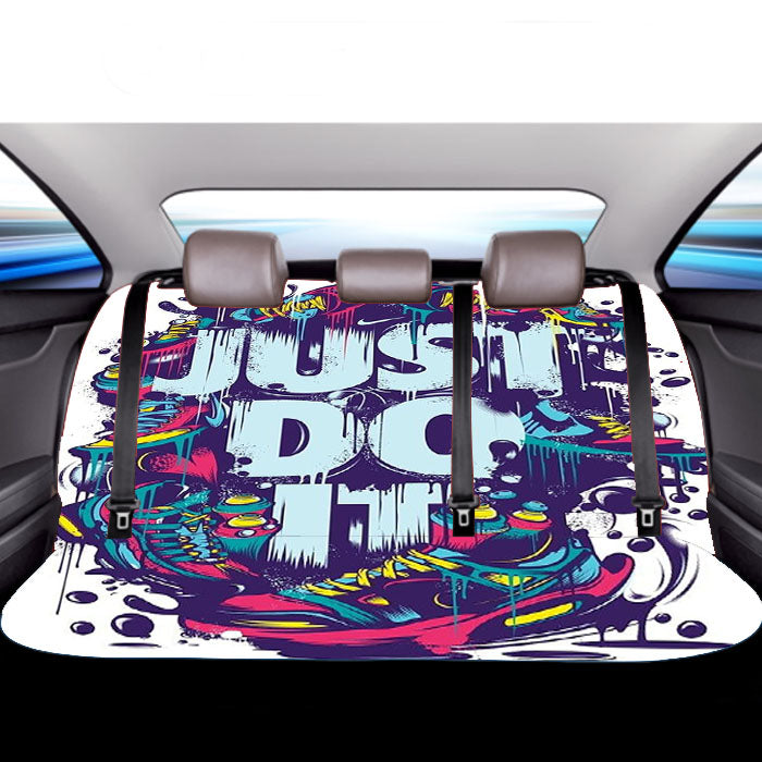 Just Do It Art Car Back Rear Seat Covers