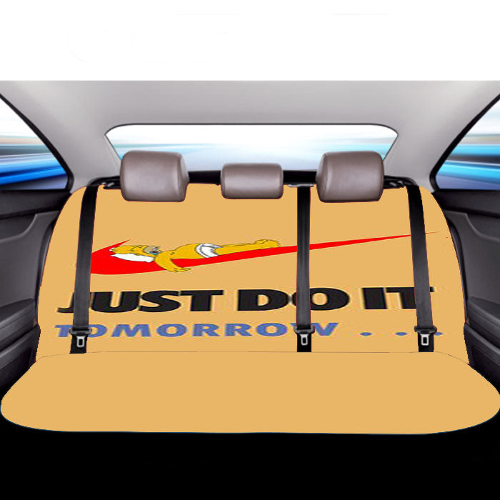 Just Do It Tomorrow Simpson Car Back Rear Seat Covers