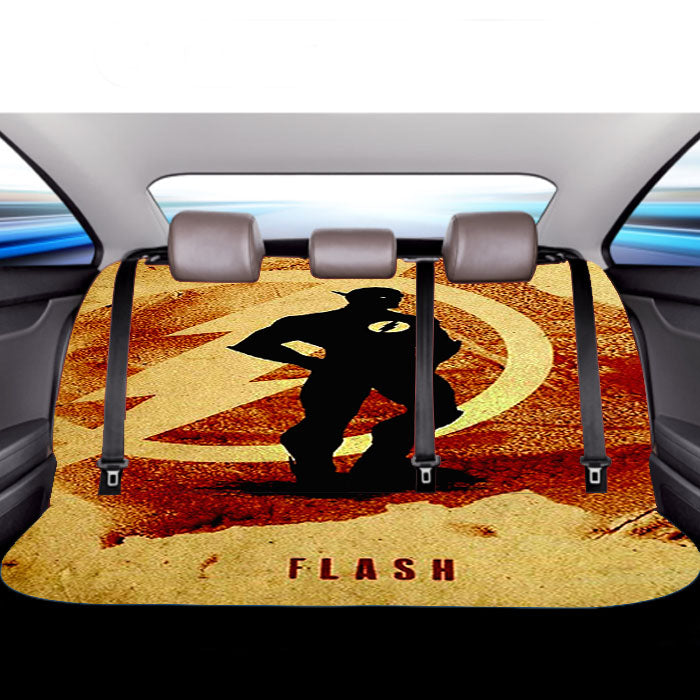 Justice League Silhouette Posters Flash Car Back Rear Seat Covers