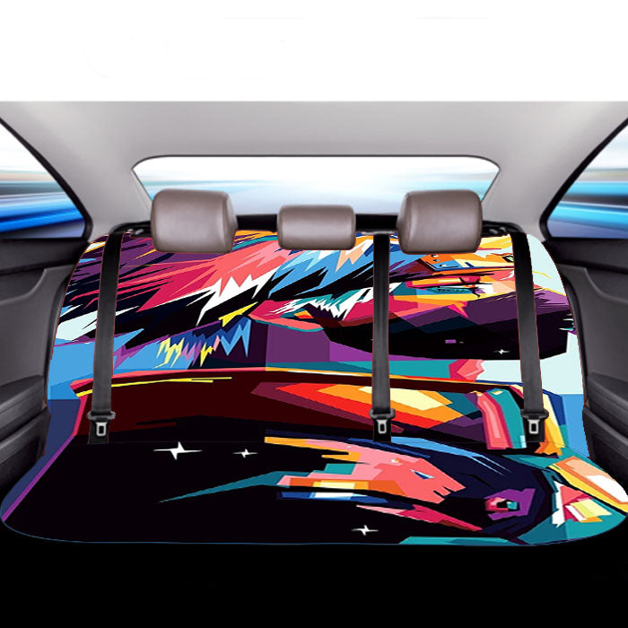 Kakashi Hatake Art Wallpaper Car Back Rear Seat Covers