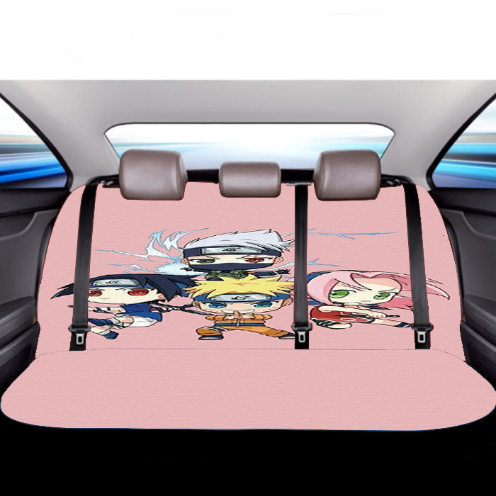 Kakashi Sasuke Naruto Sakura Team Car Back Rear Seat Covers