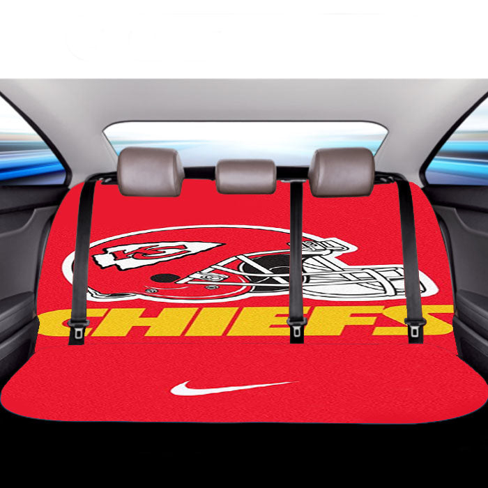 Kansas City Chiefs Helmet Car Back Rear Seat Covers